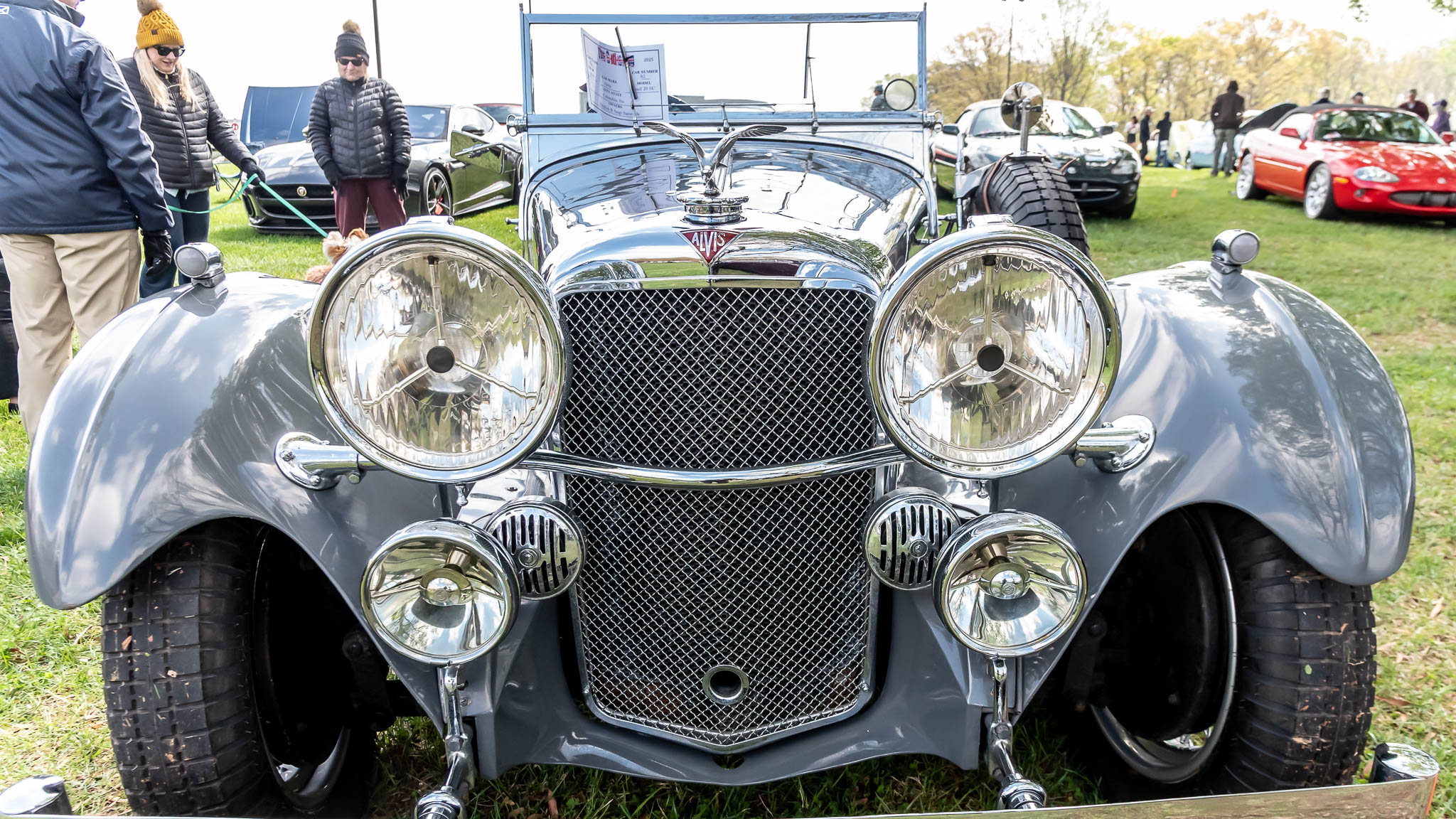 A Vintage car at the British Car Show Shelton Vine Yards, Dobson NC